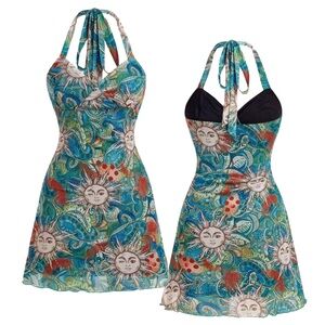 Argentina Sun Halter Dress